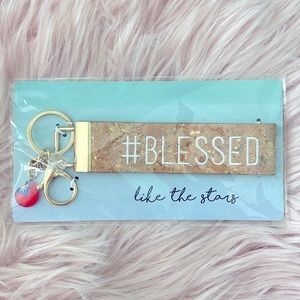 #Blessed Wristlet Keychain